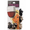Pom-charms  Wine Glass Charms - Black/Vegas Gold
